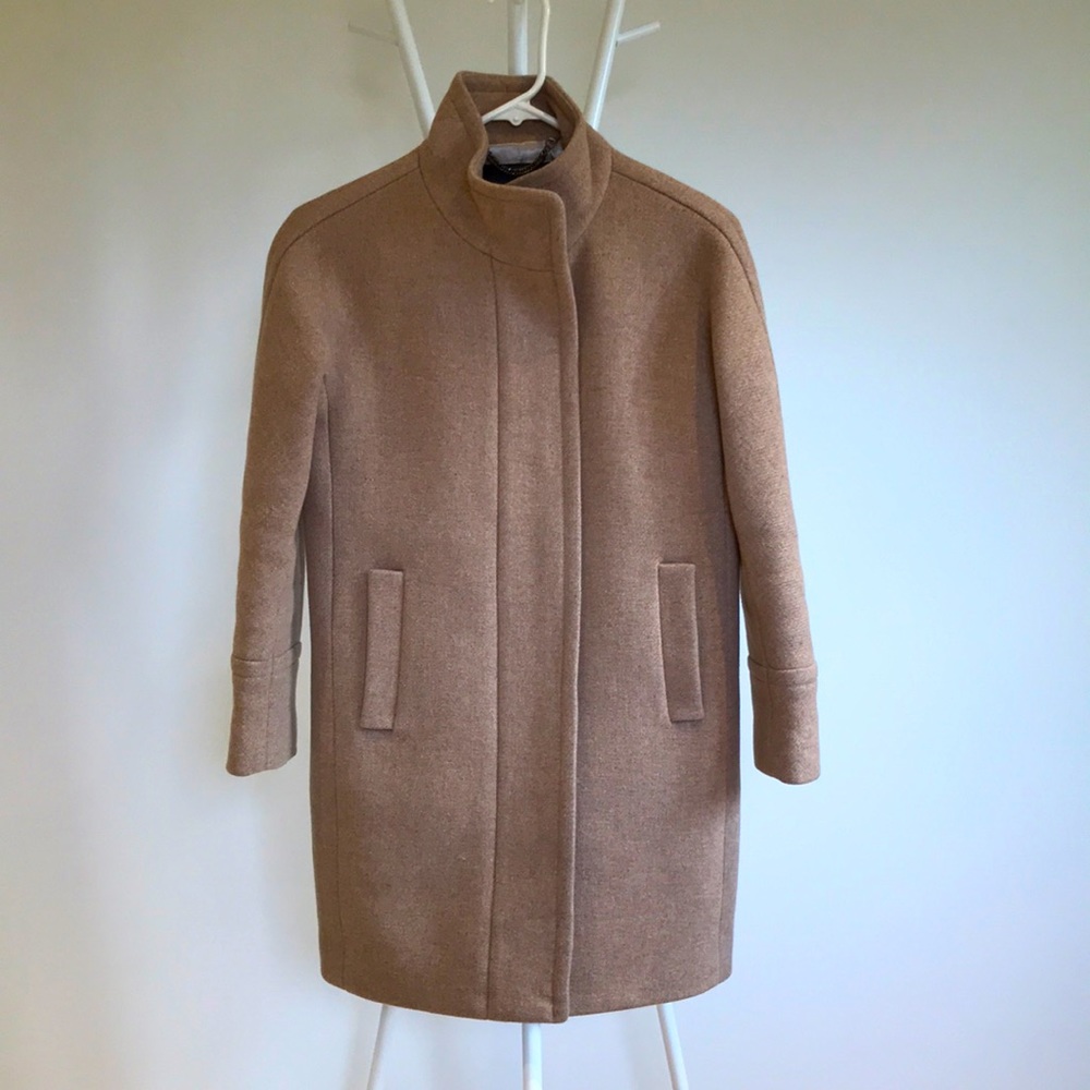 J Crew Stadium Cloth cocoon coat 00P